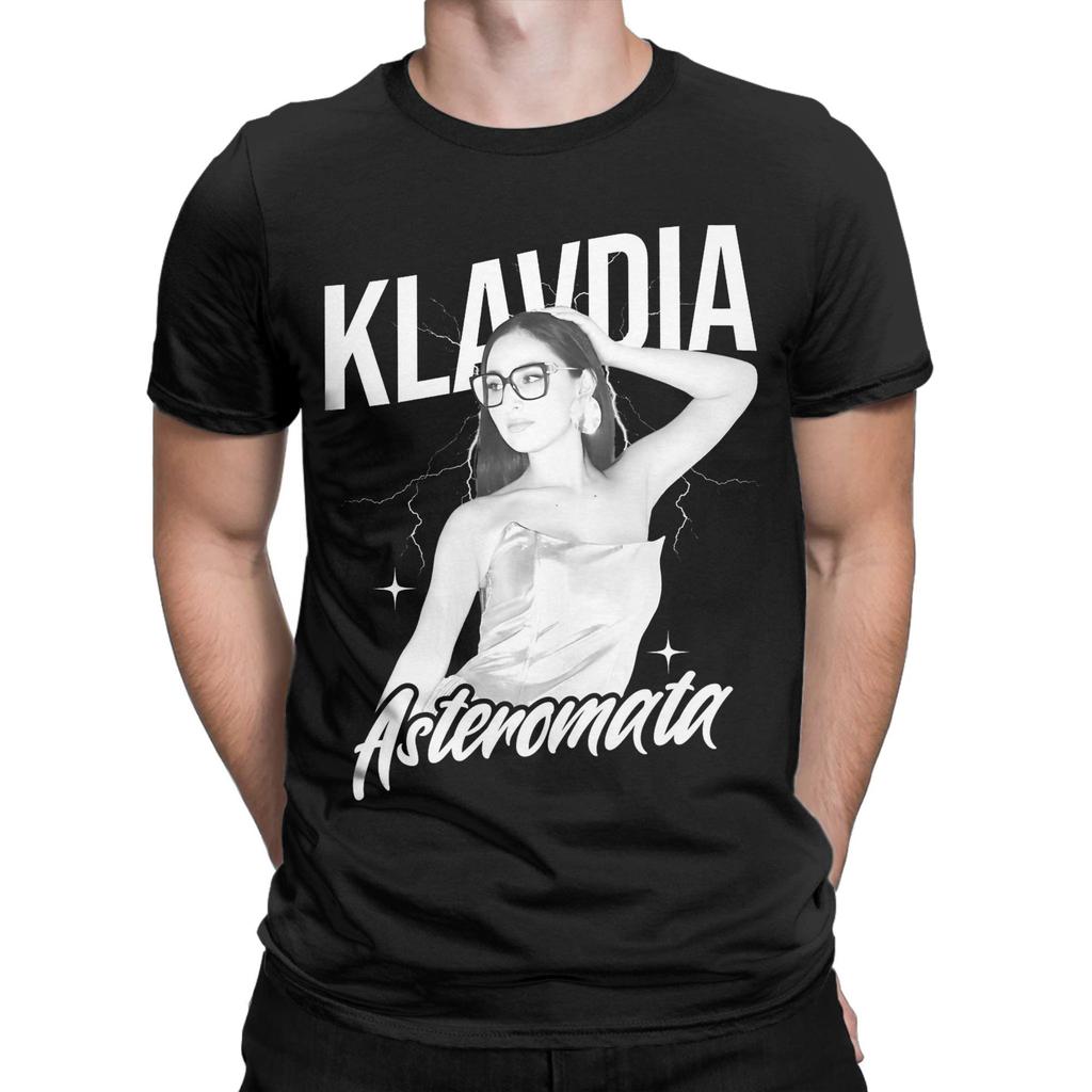 Klavdia Asteromata Eurovisions Greece 2025 Tee Shirt for Men Women Graphic Printed T Shirts Song Contest Cotton Clothes