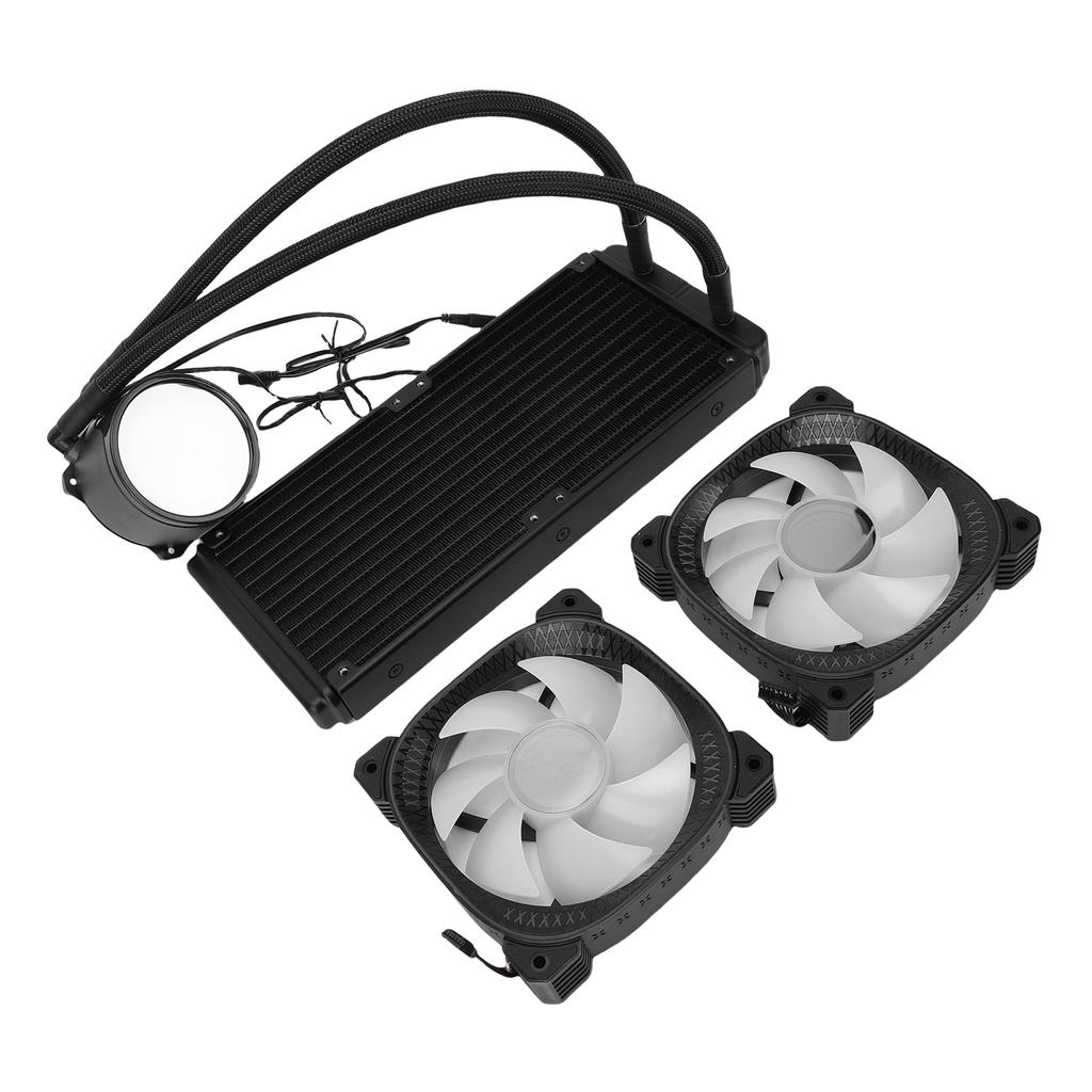 ARGB Liquid CPU Cooler Support for AM4 AM5 2.2 Inch LCD Temperature Display Close   AIO Liquid Cooler with 240mm