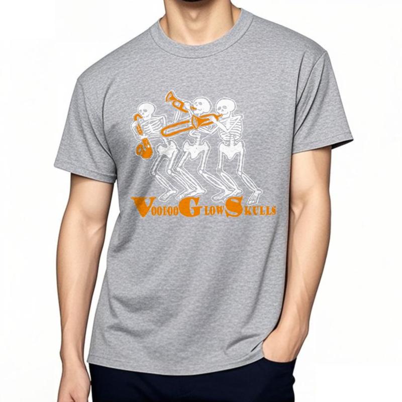 T Shirt Men Crew Neck Soft Cotton Teeshirt Voodoo Glow Skulls Design Adult Mens Tshirt Hiphop Quickdry Cheap Tshirt