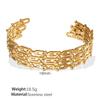 Personality Exaggerated Design Flower Starfish Water Drop Opening Bracelet Female Fashion Temperament Niche Titanium Steel Bracelet Female