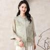 2026 Chinese-Style Printed Loose Shirts for Middle-Aged & Elderly Mothers