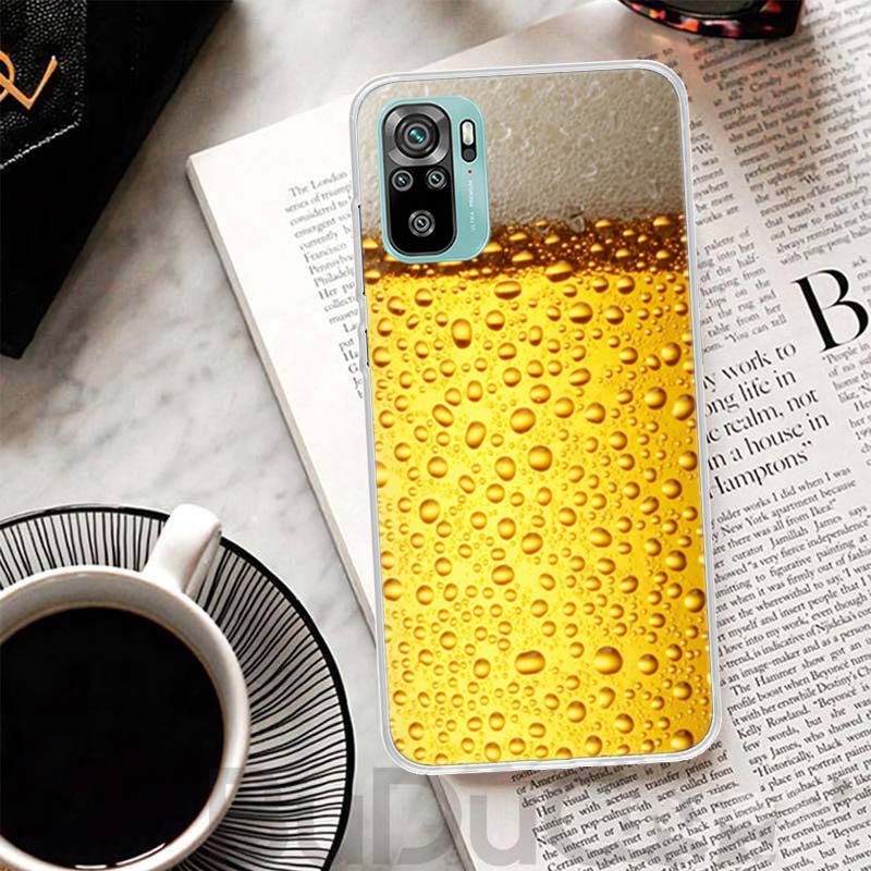 World Beers Alcohol Summer Bubble Cover For Xiaomi Redmi Note 14 13 12S 12 11 Pro Plus Phone Case 11S 10S 10 11E 11T 14Pro 13Pro