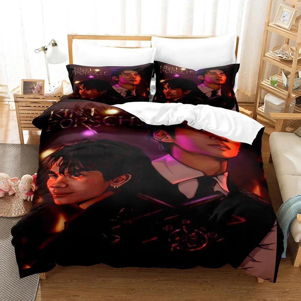 

Luxury New 3D Print KinnPorsche Mileapo Bedding Set Duvet Cover Bedroom Comforter Single Twin King Size Quilt Cover Home Textile 70x133cm 2pcs