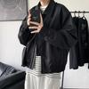 Men's Vintage Shoulder Pad Bomber Jacket - High-End Spring/Autumn Baseball Coat