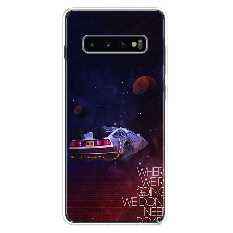 Back to the Future DeLorean Time Machine Phone Case For Samsung Galaxy A52 A51 A50S A32 A22 A12 A02S A72 A71 A31 A70 A30S Note 2