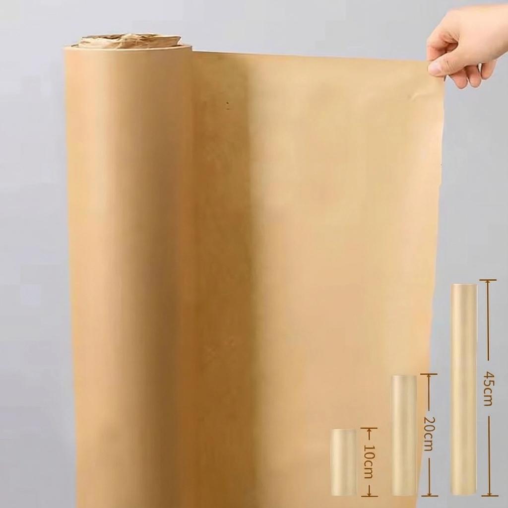 1Roll 10M Brown Kraft Paper Roll Gift Wrapping Paper Eco-friendly Present Packaging Materials Paper Bouquet Gift Box Craft Paper