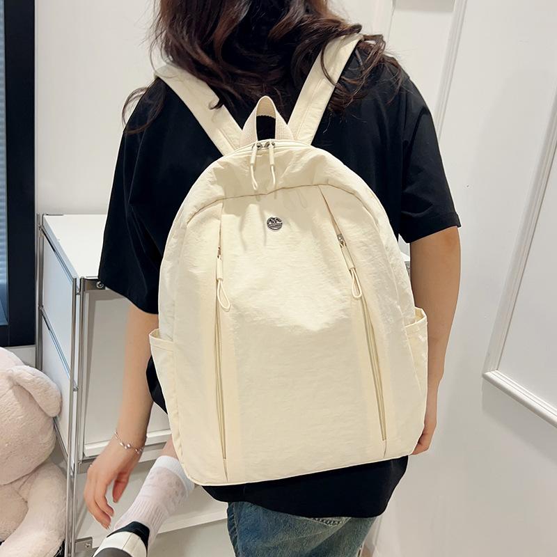 Schoolbag Large Capacity Backpack High Sense Niche Design Student School Bag Going Out Fashion Lightweight Travel Backpack