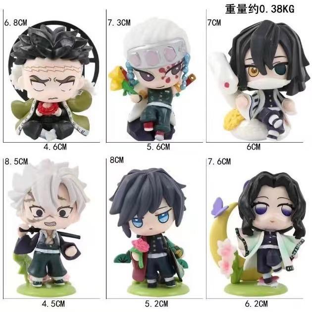 Hot MINISO Genuine Bushiroad Palverse D emon Slayer: Kimetsu No Yaiba Anime Model Blind Box Vol.1 Ornament Toy Present