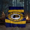 Pacers Basketball Team  Blanket Flannel Throw for Sofa, Travel, Camping, Livingroom, Office, Chair and Bed Soft and Warm Holiday gifts