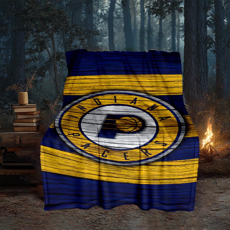 Pacers Basketball Team Blanket Flannel Throw for Sofa, Travel, Camping, Livingroom, Office, Chair and Bed Soft and Warm Holiday gifts