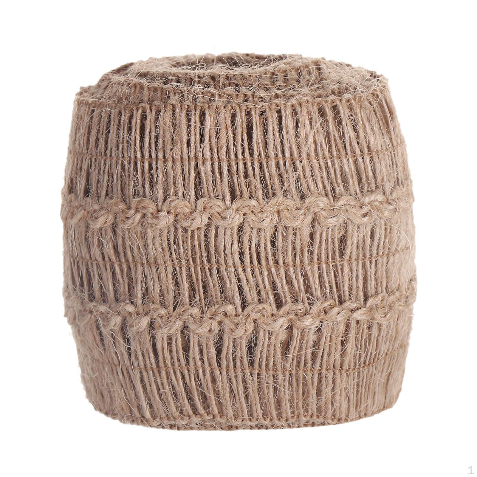 

Джутовая пеньковая веревка, веревка, портативные украшения, сделай сам, сверхмощный упаковочный шпагат коричневый