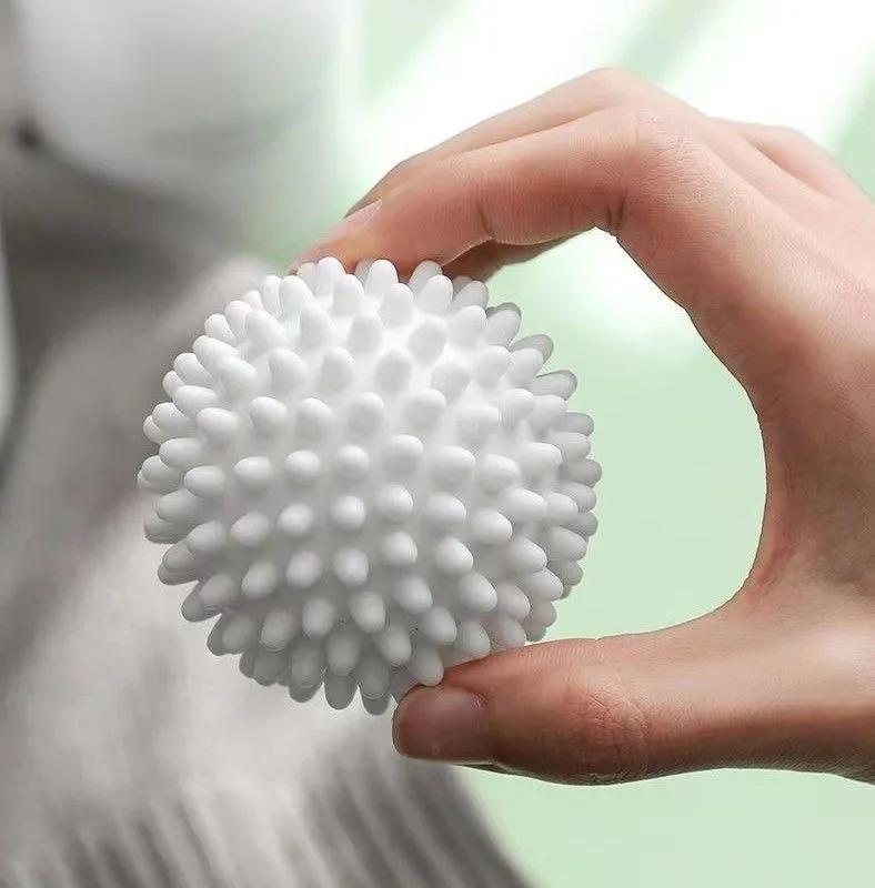 Laundry Washing Balls Set 6 Pieces 6 cm Diameter Silicone Rubber Coating PVC Material No Additives No Fragrances 60 Degrees Temperature Resistance