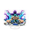 Stand Acrilico Grande Ornamenti Cartone Animato Pirata Luffy Sauron Espositore da Tavolo Spettacolo di Fumetti Vendita All'Ingrosso Consegna