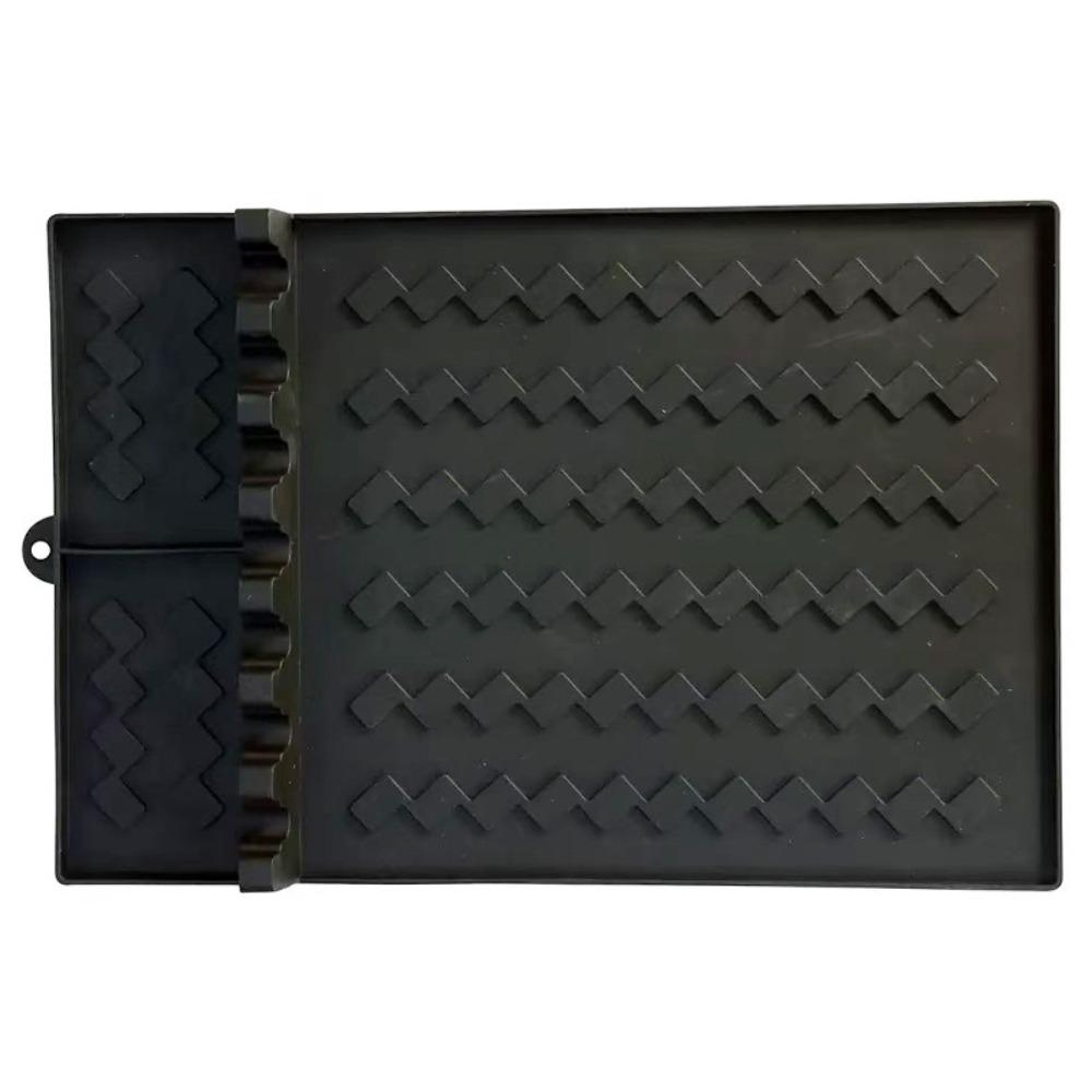 Textured Grill Mat Silicone Grill Buddy Mat Portable Mat Grill Tool Tray  BBQ Tool Storage