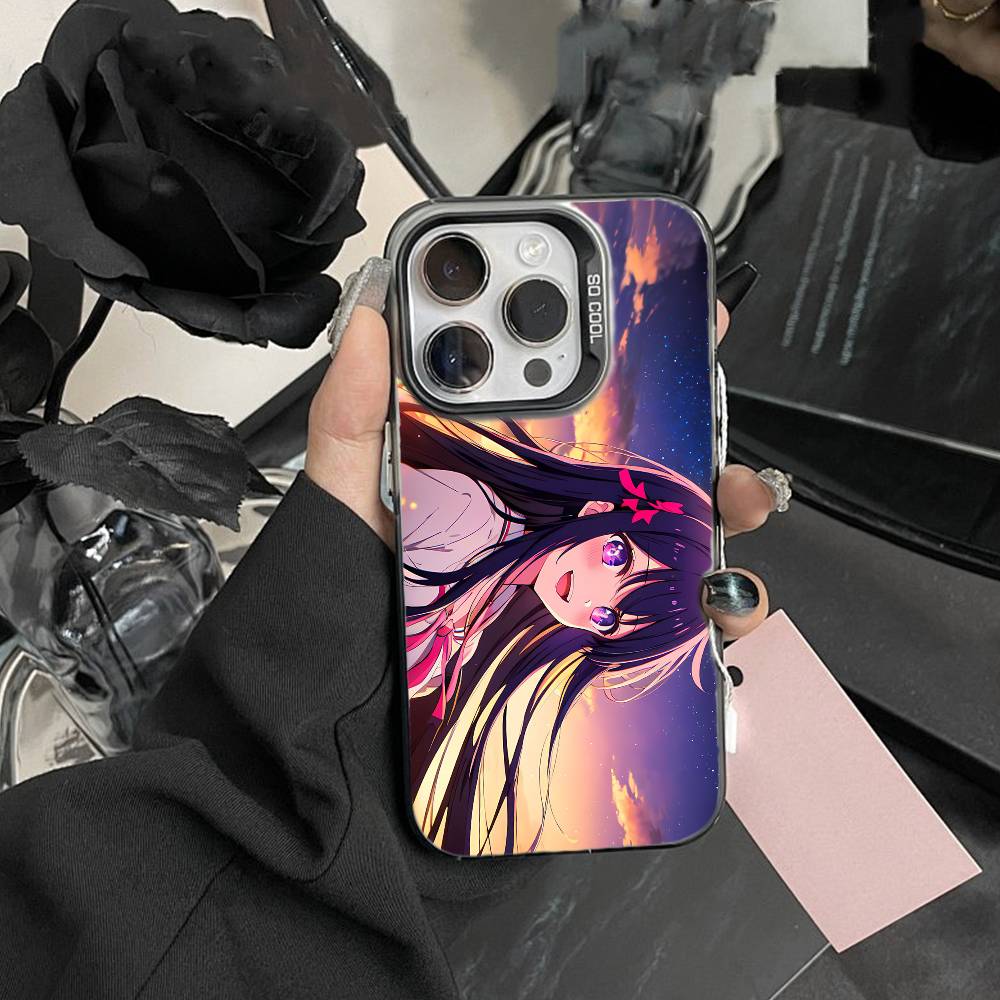 Oshi No Ko A-Anime Cute Phone Case For IPhone 16 17 15 14 12 13 Pro Max Black Color Shockproof Cover