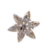 New Shiny K9 Crystal Snowflake Brooch Brooch Niche Light Luxury Temperament Zircon Suit Pin