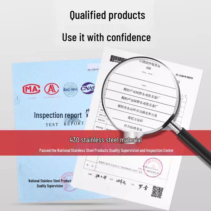 Zhaoran 304 Stainless Steel Folding Steaming Rack