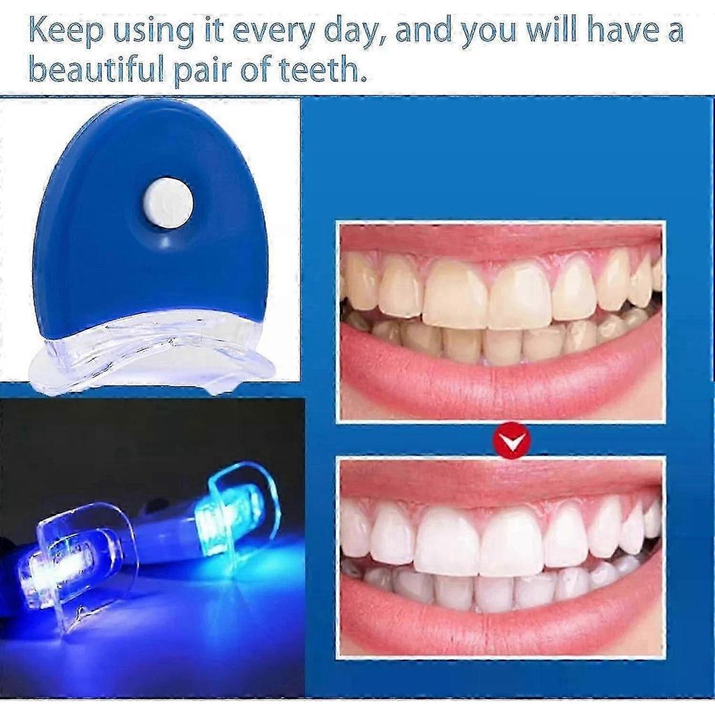 Teeth Whitening Kit 53ml Whitening Gel with Professional LED Light Reduce Sensitive Teeth Whitening Kit Remove Stains Whiten Teeth Quick Resultsing