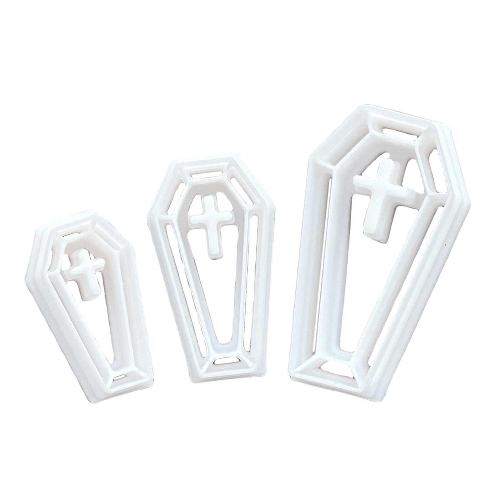 

3 Pcs Halloween Crosses Clay Cutter Clay Cutting Molds Crossed Clay Earring Cutter Decorative Molds for Jewelry Making