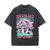 DREAMGONNA Enjoy The Moment Psychedelic Mushroom Stars Vintage Distressed Loose Streetwear Tops for Campus Days