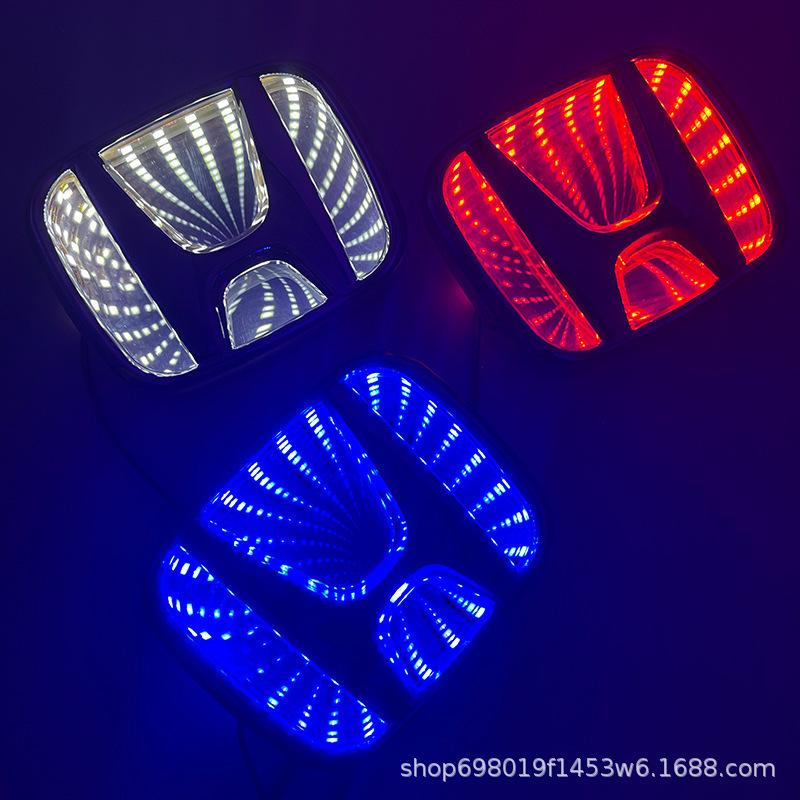 Hyundai Santa Fe IX25 Cool White 3D LED Задний фонарь и подсветка эмблемы для современных автомобилей 9.8cm x 8cm белый