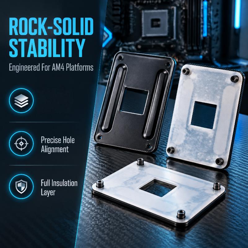 1/2Pcs Am4 Cpu Cooler Backplate Bracket Steel Motherboard Heatsink Retention Base For B350 A320 B550M X370 B450I