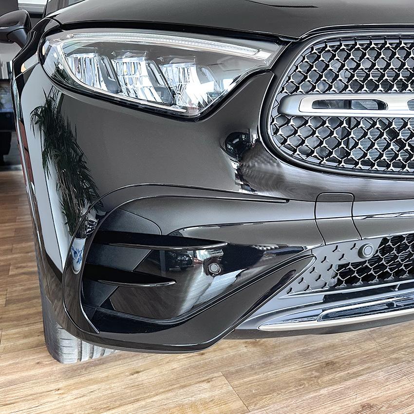 For Mercedes-Benz GLC-Class X254 GLC260 300 AMG 2023 2024 Front Bumper Splitter Fog Lamp Grill Spoiler Cover Air Vent Wind Knife