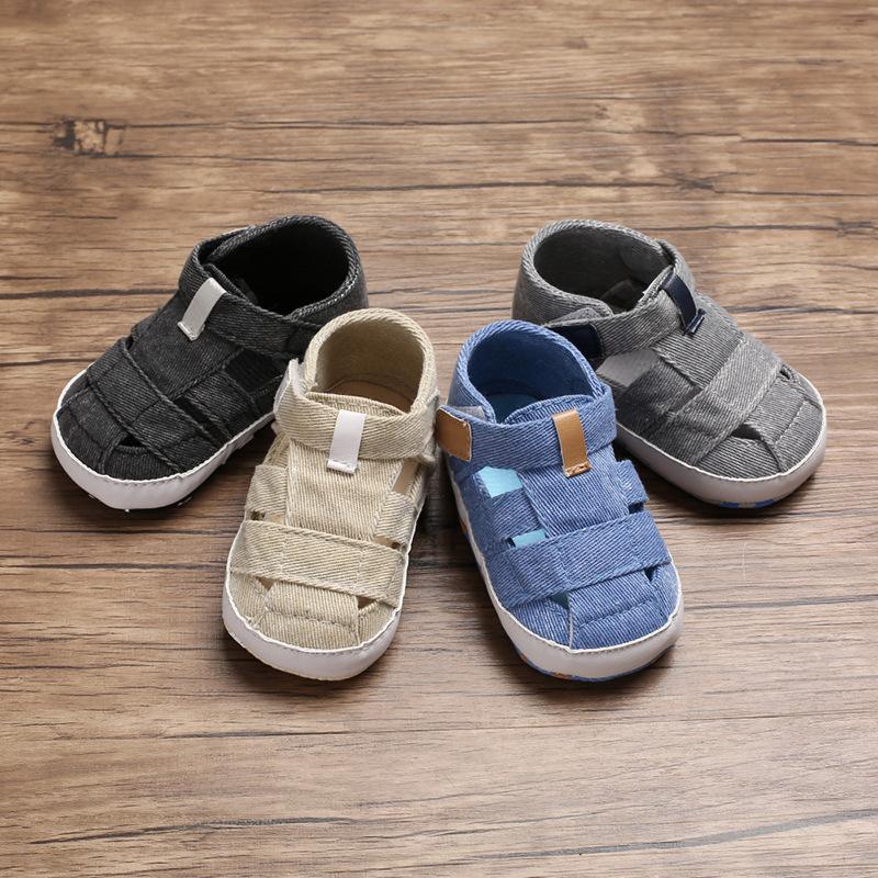 Summer Soft Sole Canvas Sandals for Toddlers (0-1 Year Old)