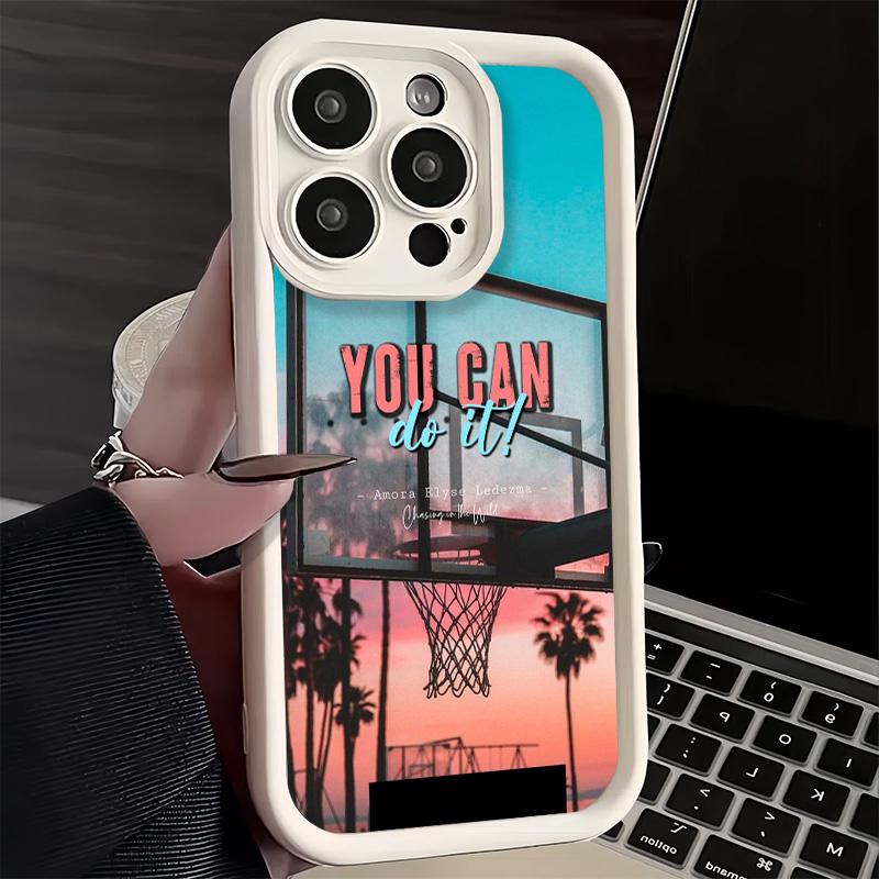 Phone Case for iPhone 17 Air 16E 15 16 Pro Max Basketball Sports Aesthetics Cover 14 Plus 13 12 Mini Soft Shell Silicone Fundas
