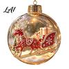 Festive Party Decorations Glowing Christmas Story Ornament Light‑Up Mini Holiday Scene Hanging Ball with Warm Tree Ornaments LED Light Clear