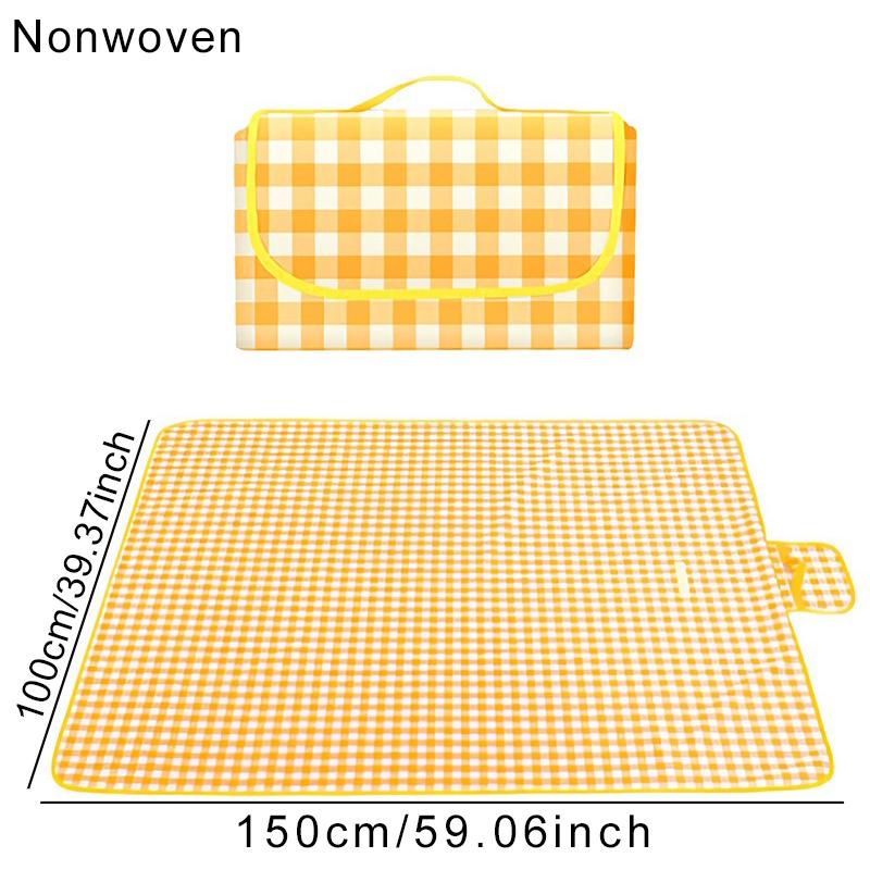 1 Stück Picknickdecke Outdoor Park Strand Wiese Campingmatten Leicht Faltbar Tragbar Matratze Campingzubehör Partyrequisiten ZYF