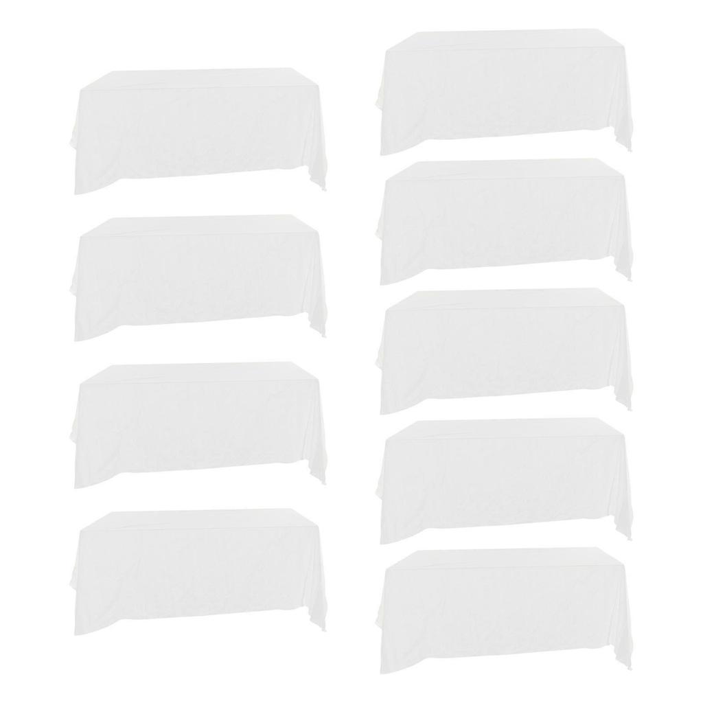 6 Tablecloths for Weddings & Parties Water Resistant, Easy Clean Covers for Outdoor Events and Picnic Decorations