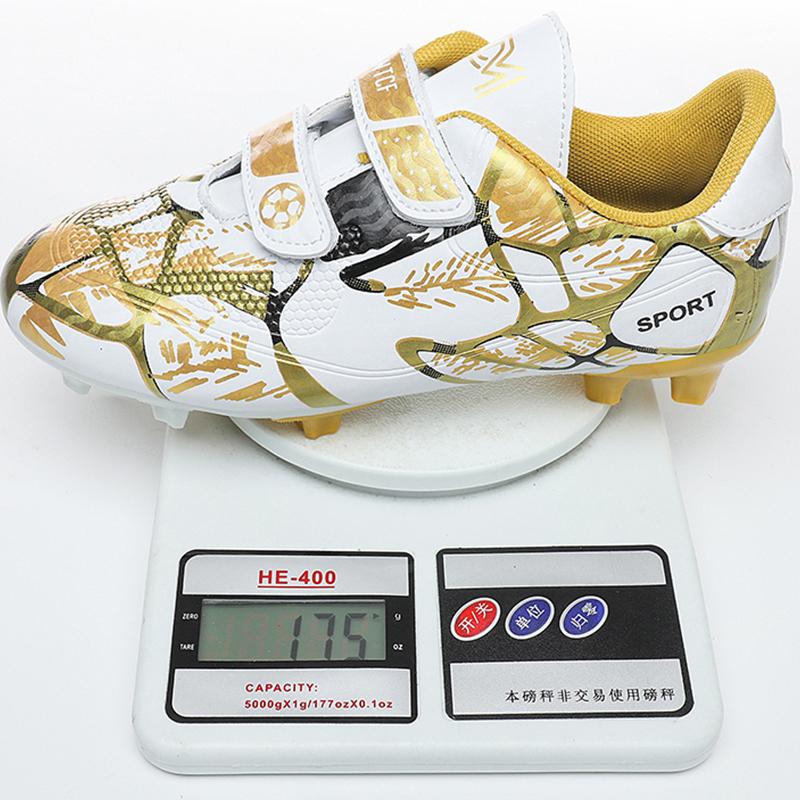 28-38 Yards Shock-absorbing Non-slip Wear-resistant Velcro Long Nails Outdoor Football Shoes Training Children's Shoes