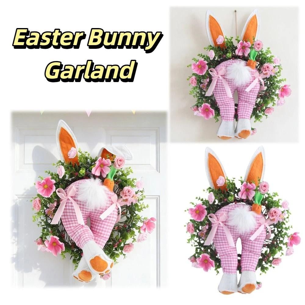 Realistic Design Bunny Bottom Wreath Reusable Material Realistic Wreath  Indoor Decoration