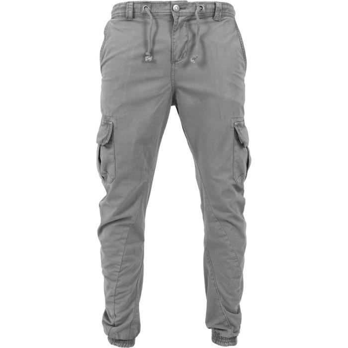 Jogging Cargo - Urban Classics - Gris Foncé - 100% Coton - Idéal Pour Le Fitness - Coupe Cargo