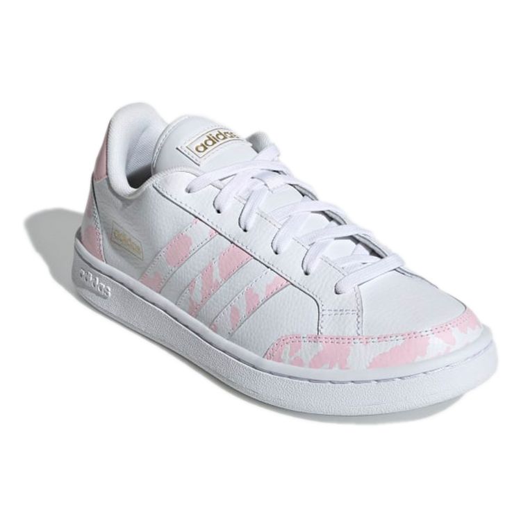 Adidas Grand Court SE Pink Cow Women Sneakers White Cloud-White Clear-Pink GX3237