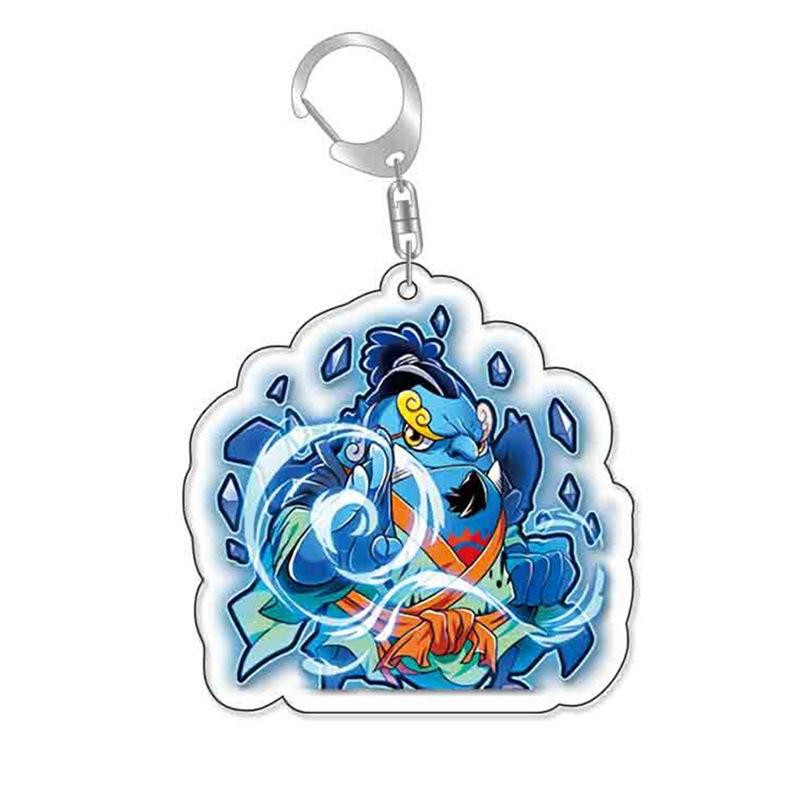 Acrylic Key Chain for One Piece Franky Trafalgar Law Jinbe Monkey D. Luffy Thatch Anime Peripheral Pendant Acrylic Key Buckle