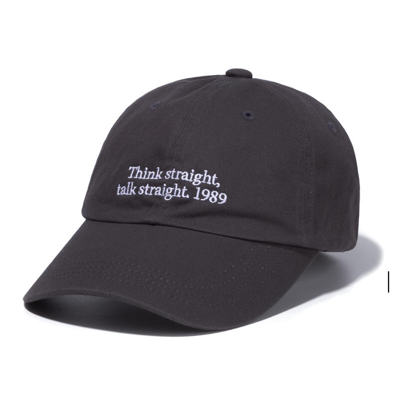 Think Washed Curve Cap - Charcoal