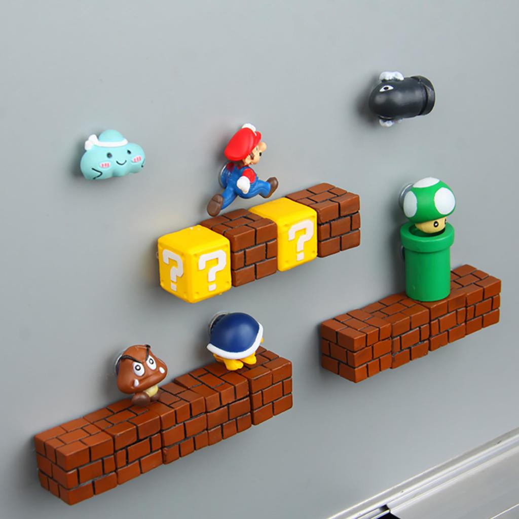 AAGWW Refrigerator 3D Refrigerator Cartoon Anime Magnetic Creative Decorations 3D Refrigerator Magnets Total of 10 Magnets, Magnets, Magnets, Sheets,