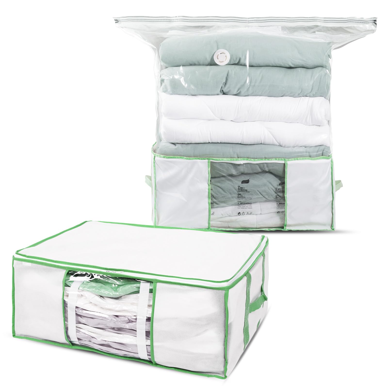 TAILI Futon Compression Box, Storage Case, Clothing Compression Bag, Large Box, All-in-One, Down Comforter Compression Bag, Space-Saving, Reusable, Fo