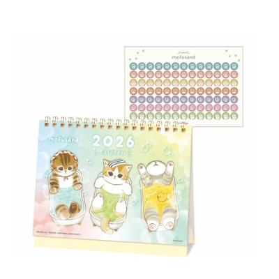 Mofusand 2026 Desk Calendar ( Included Mini Sticker ) Japan NEW