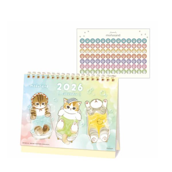 

mofusand 2026 Desk Calendar ( Included Mini Sticker ) Japan NEW