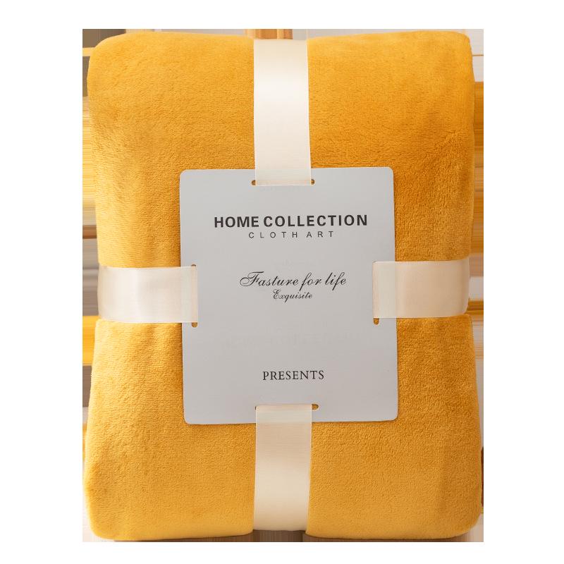 Solid Color Flannel Blanket - Sofa & Air Conditioning Cover, Gift Blanket, Coral Fleece Nap Blanket.