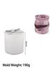 Concrete Stripe Candle Jar Silicone Mold Simplicity Wave Storage Tank Ornament Cement Plaster Flowerpot Resin Molds Home Decor