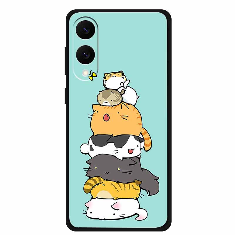 

For Samsung Galaxy S25 Edge Case Lion Cat Black Soft Silicone Phone Cases For Samsung S25Edge Protective Coque Galaxy S 25 Edge Samsung S25 Edge