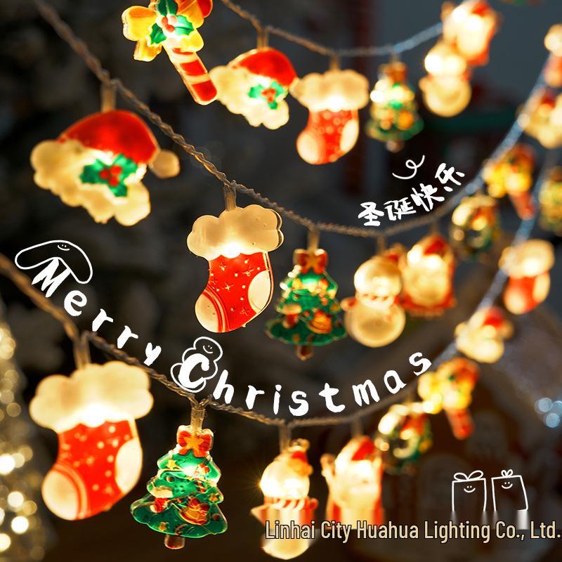 Weihnachtsabend LED Lichterkette & Ornament-Arrangement