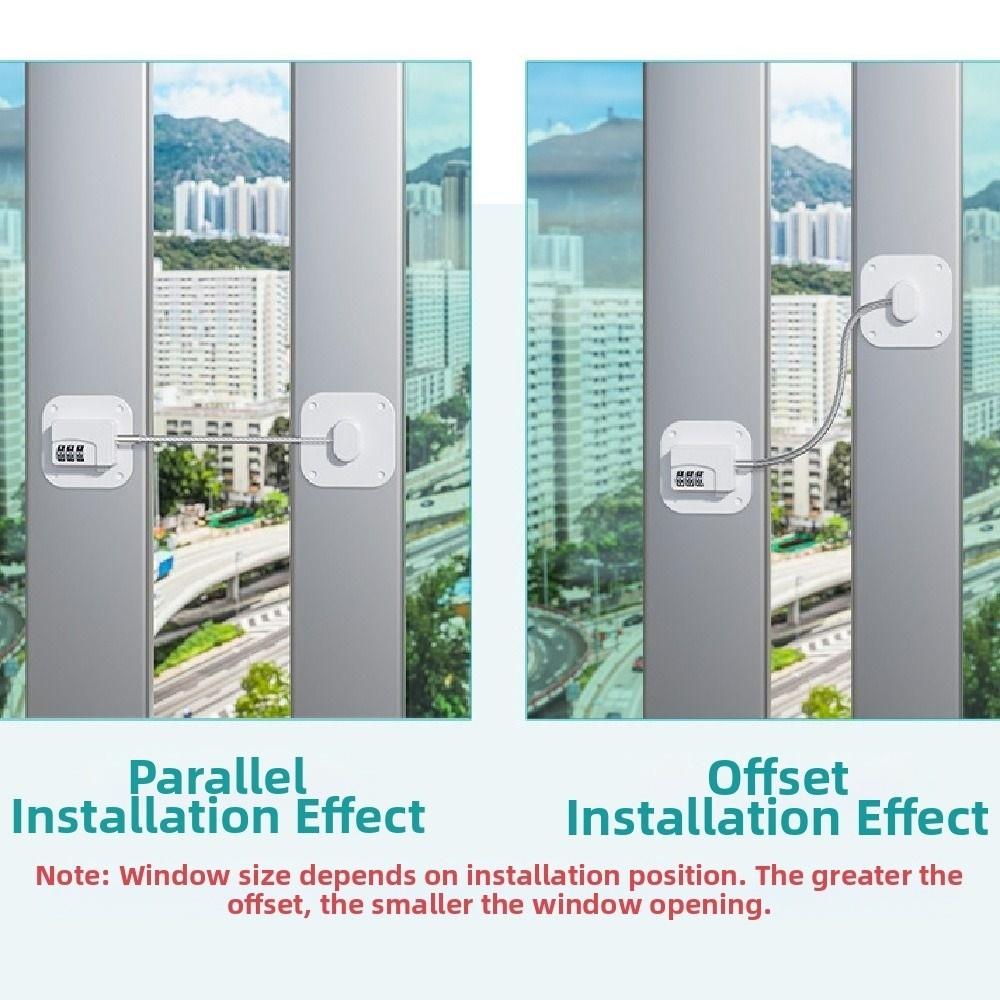 2Pcs Anti-Pinch Hand Baby Safety Password Lock 3-digit Cabinet Fridge Door Lock Drawer