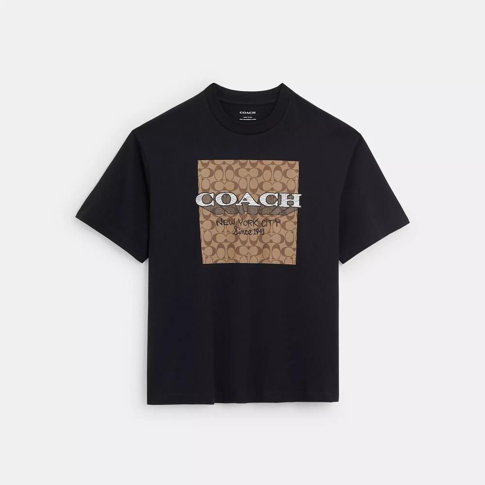 

Футболка Coach Coach New York Signature черная Large