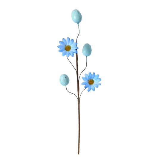 Easter Egg Picks Spring Artificial Flower Branch with Colorful Eggs for Floral Arrangements Party Home Table Centerpiece