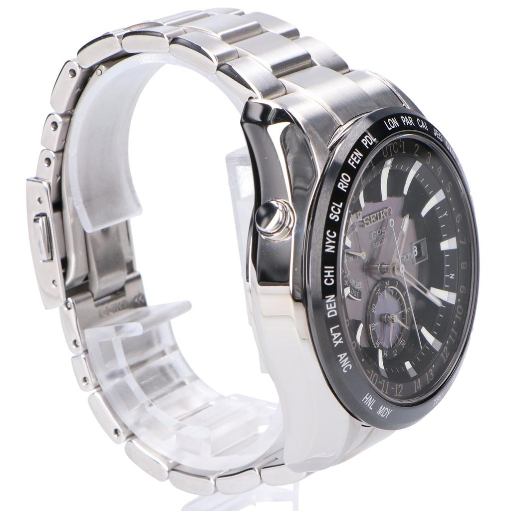 Seiko [Excellent Condition] SBXA021 7X52 ASTRON GPS Solar Powered Radio Wave Watches SilverUsed